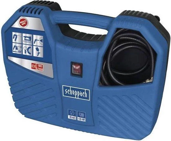 Scheppach Air Force 2 Compressor - 1100W - 180L/min - 5906126901 4 Scheppach Air Force 2 Compressor - 1100W - 180L/min - 5906126901 - Afbeelding 2
