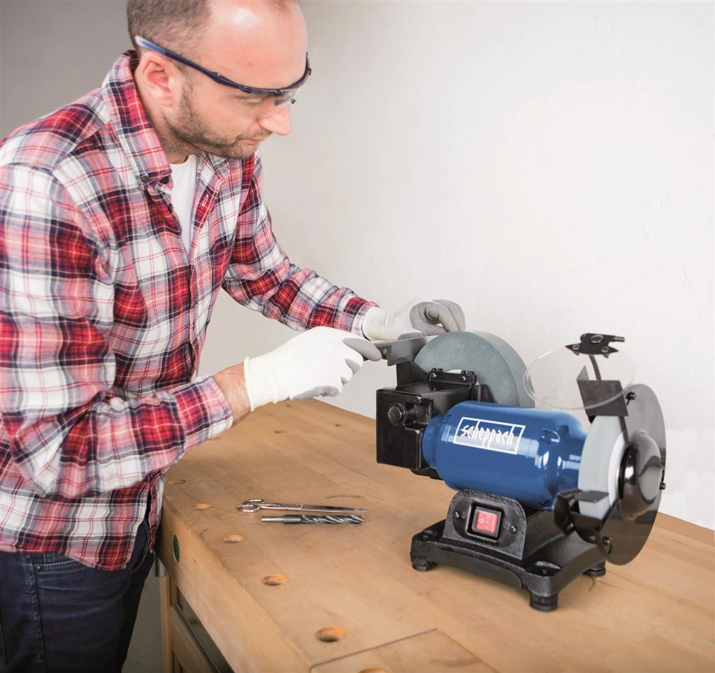 Scheppach Nat & Droogslijper 8"-6" BG200W 4 Scheppach Nat & Droogslijper 8"-6" BG200W - Afbeelding 2