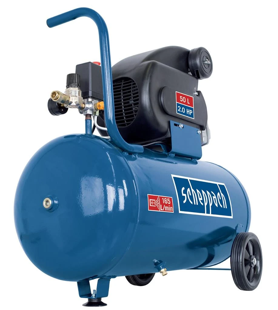 Scheppach Compressor 50L Verticaal 3 Scheppach Compressor 50L Verticaal